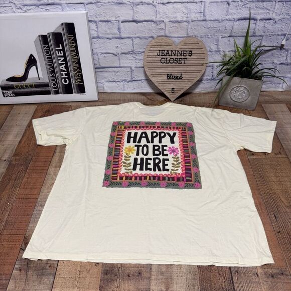 Natural Life Comfy Tee | Happy Here NWT size XXXL 3X - Picture 3 of 14